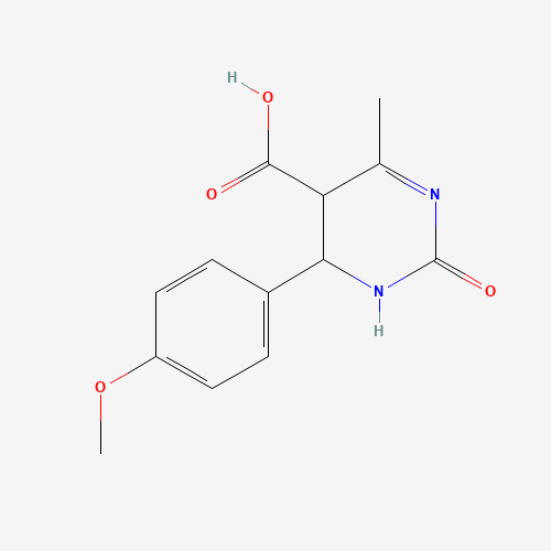 69785-26-8 6-(4-methoxyphenyl)-4-methyl-2-oxo-5,6-dihydro-1H-pyrimidine-5-carboxylic acid chemical structure