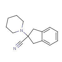 1157984-70-7 2-piperidin-1-yl-1,3-dihydroindene-2-carbonitrile chemical structure