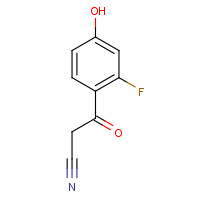 1290181-23-5 3-(2-fluoro-4-hydroxyphenyl)-3-oxopropanenitrile chemical structure