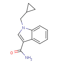 128200-23-7 1-(cyclopropylmethyl)indole-3-carboxamide chemical structure