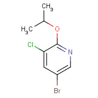 1211531-67-7 5-bromo-3-chloro-2-propan-2-yloxypyridine chemical structure