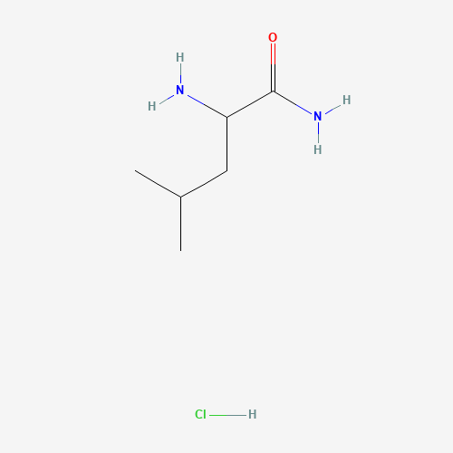 10466-60-1 2-amino-4-methylpentanamide;hydrochloride chemical structure
