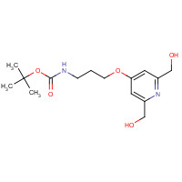 945489-93-0 tert-butyl N-[3-[2,6-bis(hydroxymethyl)pyridin-4-yl]oxypropyl]carbamate chemical structure
