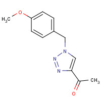 88860-93-9 1-[1-[(4-methoxyphenyl)methyl]triazol-4-yl]ethanone chemical structure