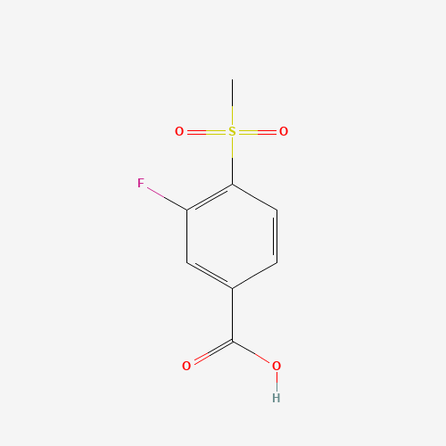 185945-88-4 3-fluoro-4-methylsulfonylbenzoic acid chemical structure