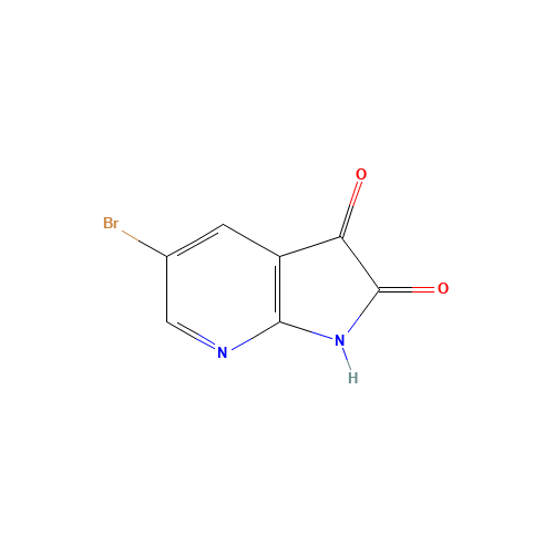 149142-67-6 5-bromo-1H-pyrrolo[2,3-b]pyridine-2,3-dione chemical structure