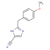102151-90-6 2-[(4-methoxyphenyl)methyl]-1H-imidazole-5-carbonitrile chemical structure