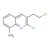 63742-82-5 2-chloro-3-(2-chloroethyl)-8-methylquinoline chemical structure