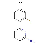 198211-89-1 6-(2-fluoro-4-methylphenyl)pyridin-2-amine chemical structure