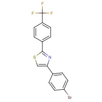 211032-07-4 4-(4-bromophenyl)-2-[4-(trifluoromethyl)phenyl]-1,3-thiazole chemical structure