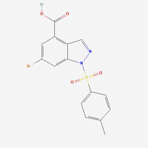 1245465-62-6 6-bromo-1-(4-methylphenyl)sulfonylindazole-4-carboxylic acid chemical structure