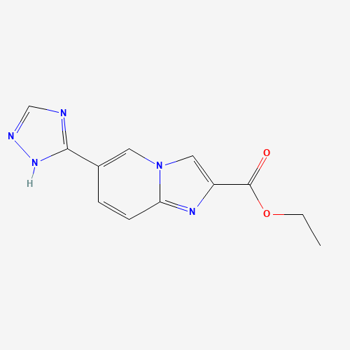 1167626-99-4 ethyl 6-(1H-1,2,4-triazol-5-yl)imidazo[1,2-a]pyridine-2-carboxylate chemical structure