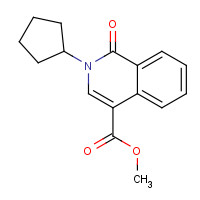 939411-66-2 methyl 2-cyclopentyl-1-oxoisoquinoline-4-carboxylate chemical structure
