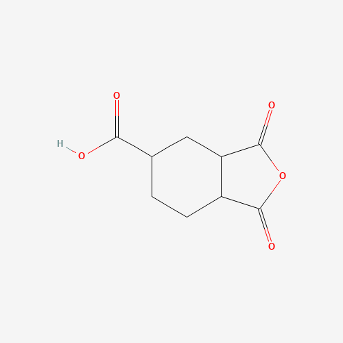 53611-01-1 1,3-dioxo-3a,4,5,6,7,7a-hexahydro-2-benzofuran-5-carboxylic acid chemical structure