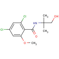 78444-53-8 2,4-dichloro-N-(1-hydroxy-2-methylpropan-2-yl)-6-methoxybenzamide chemical structure