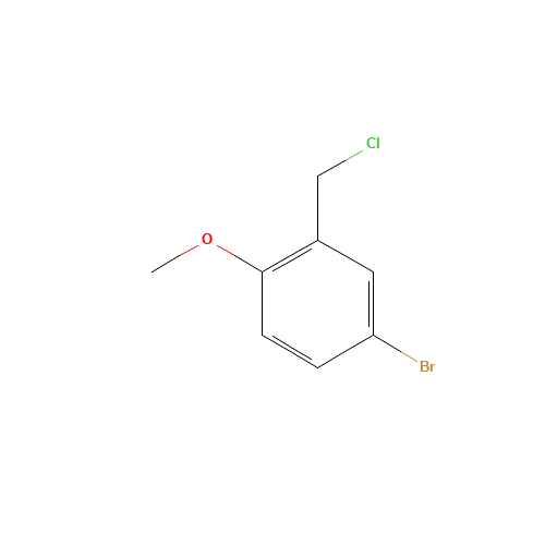 7017-52-9 4-bromo-2-(chloromethyl)-1-methoxybenzene chemical structure