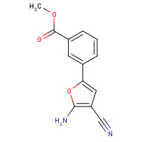1261269-02-6 methyl 3-(5-amino-4-cyanofuran-2-yl)benzoate chemical structure