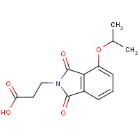 1256450-57-3 3-(1,3-dioxo-4-propan-2-yloxyisoindol-2-yl)propanoic acid chemical structure