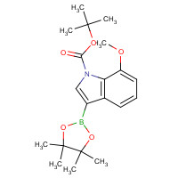 1218790-26-1 tert-butyl 7-methoxy-3-(4,4,5,5-tetramethyl-1,3,2-dioxaborolan-2-yl)indole-1-carboxylate chemical structure