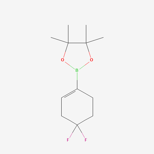 1227068-84-9 2-(4,4-difluorocyclohexen-1-yl)-4,4,5,5-tetramethyl-1,3,2-dioxaborolane chemical structure