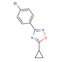 1394374-13-0 3-(4-bromophenyl)-5-cyclopropyl-1,2,4-oxadiazole chemical structure