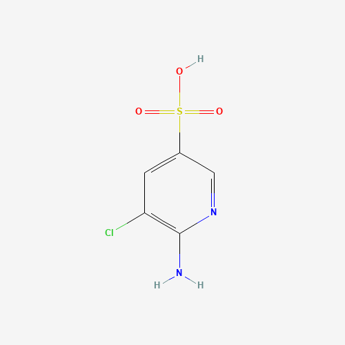 610275-89-3 6-amino-5-chloropyridine-3-sulfonic acid chemical structure