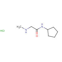 1220028-60-3 N-cyclopentyl-2-(methylamino)acetamide;hydrochloride chemical structure