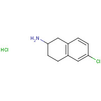 64603-76-5 6-chloro-1,2,3,4-tetrahydronaphthalen-2-amine;hydrochloride chemical structure