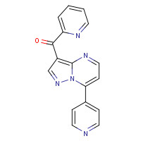 96604-21-6 pyridin-2-yl-(7-pyridin-4-ylpyrazolo[1,5-a]pyrimidin-3-yl)methanone chemical structure
