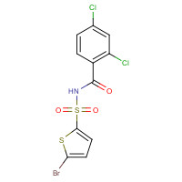 519055-62-0 N-(5-bromothiophen-2-yl)sulfonyl-2,4-dichlorobenzamide chemical structure