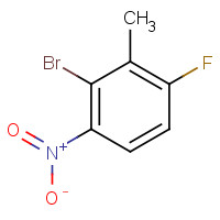 1245644-86-3 3-bromo-1-fluoro-2-methyl-4-nitrobenzene chemical structure