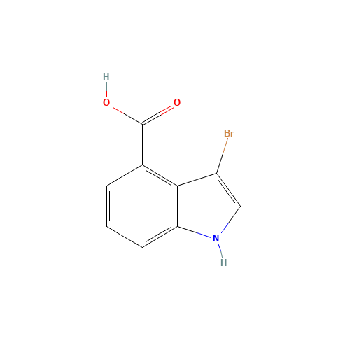 1186663-26-2 3-bromo-1H-indole-4-carboxylic acid chemical structure