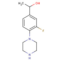 1340411-17-7 1-(3-fluoro-4-piperazin-1-ylphenyl)ethanol chemical structure