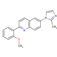 1201902-18-2 2-(2-methoxyphenyl)-6-(2-methylimidazol-1-yl)quinoline chemical structure