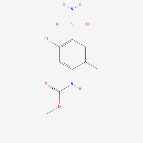 35442-35-4 ethyl N-(5-chloro-2-methyl-4-sulfamoylphenyl)carbamate chemical structure