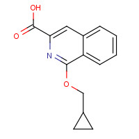1097166-34-1 1-(cyclopropylmethoxy)isoquinoline-3-carboxylic acid chemical structure