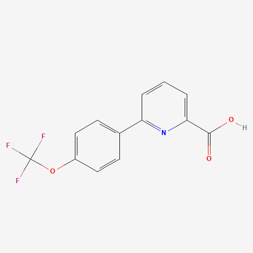 887982-16-3 6-[4-(trifluoromethoxy)phenyl]pyridine-2-carboxylic acid chemical structure