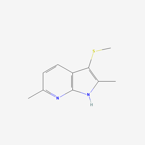 850785-43-2 2,6-dimethyl-3-methylsulfanyl-1H-pyrrolo[2,3-b]pyridine chemical structure