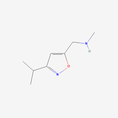 942519-65-5 N-methyl-1-(3-propan-2-yl-1,2-oxazol-5-yl)methanamine chemical structure