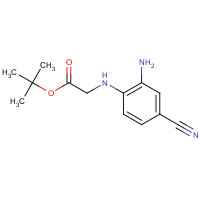 247132-59-8 tert-butyl 2-(2-amino-4-cyanoanilino)acetate chemical structure