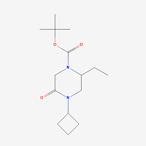 1284249-48-4 tert-butyl 4-cyclobutyl-2-ethyl-5-oxopiperazine-1-carboxylate chemical structure