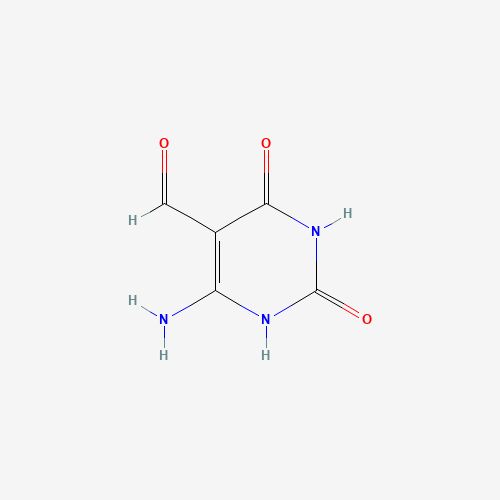 87166-64-1 6-amino-2,4-dioxo-1H-pyrimidine-5-carbaldehyde chemical structure