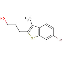 863118-67-6 3-(6-bromo-3-methyl-1-benzothiophen-2-yl)propan-1-ol chemical structure