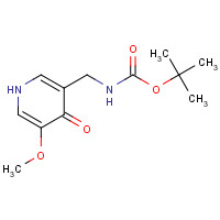 1138444-22-0 tert-butyl N-[(5-methoxy-4-oxo-1H-pyridin-3-yl)methyl]carbamate chemical structure