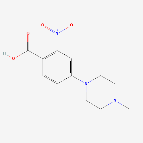 942271-67-2 4-(4-methylpiperazin-1-yl)-2-nitrobenzoic acid chemical structure