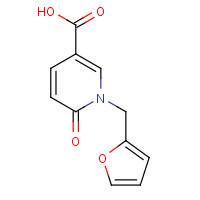 939411-95-7 1-(furan-2-ylmethyl)-6-oxopyridine-3-carboxylic acid chemical structure