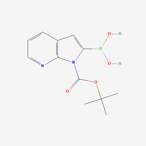 1373273-49-4 [1-[(2-methylpropan-2-yl)oxycarbonyl]pyrrolo[2,3-b]pyridin-2-yl]boronic acid chemical structure