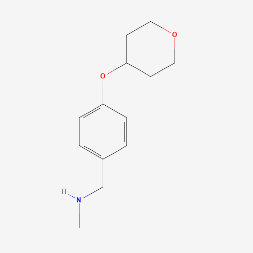 898289-40-2 N-methyl-1-[4-(oxan-4-yloxy)phenyl]methanamine chemical structure
