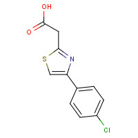 17969-44-7 2-[4-(4-chlorophenyl)-1,3-thiazol-2-yl]acetic acid chemical structure