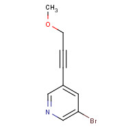 223553-05-7 3-bromo-5-(3-methoxyprop-1-ynyl)pyridine chemical structure